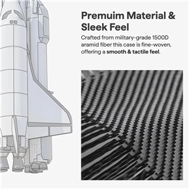 قاب گلکسی  برند پی تاکا مدل PITAKA Ultra-Slim Case 600D مناسب برای Samsung Galaxy S25 Ultra