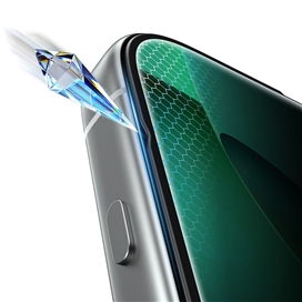 گلس حریم شخصی آیفون 17 گرین لاین Green Lion 3D Silicone Plus Iphone 17  GN3DSIL17PMBK