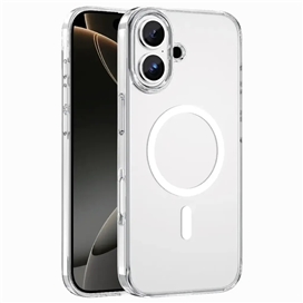 قاب شفاف مگ سیف آیفون 17 برند گرین لاین مدل Green Lion Magsafe Crystal Clear GNMCRYC17CL مناسب برای Apple iPhone 17