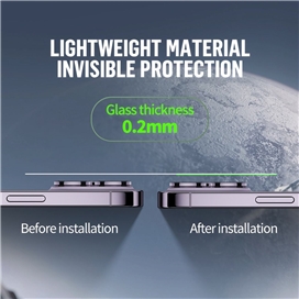 رینگ محافظ لنز آیفون 14 Apple iphone 13 Mini BLUEO Metal Frame Lens Protector Glass