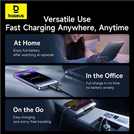 کابل تایپ سی به لایتنینگ 20 وات یک متری بیسوس BASEUS CB000146 Lit