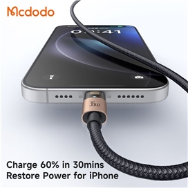 کابل شارژ تایپ سی به لایتنینگ 1.2 متر مک دودو Mcdodo Type-C To Lightning Charging Cable CA-6940