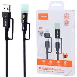 کابل Type C الدینیو LDNIO LC17 Charging Data Cable توان 65 وات