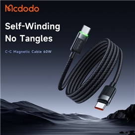 کابل دو سر تایپ سی با بدنه مگنتی مک دودو Mcdodo Magnetic Self Winding CA-2000