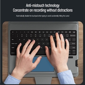 کیف کلاسوری کیبورد دار نیلکین مدل Bumper Combo Backlit Keyboard مناسب برای تبلت اپل Apple iPad Air 11 2024