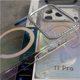 قاب مگسیف MagSafe ووی VAWI مدل نگین دار مناسب برای Apple iPhone 17 Pro