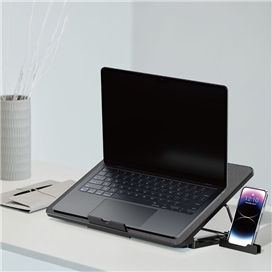 کول پد لپ تاپ پرودو Porodo Laptop Cooling Stand PDXF5CPBK