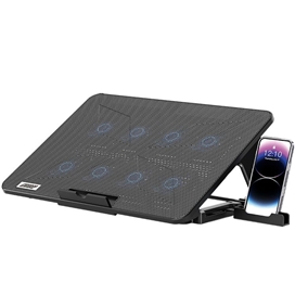 کول پد لپ تاپ پرودو Porodo Laptop Cooling Stand PDXF5CPBK