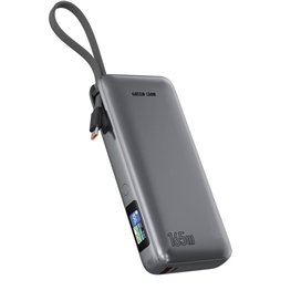 پاروبانک 165 وات 20000 با کابل تایپ سی گرین لاین Green Lion Tron X Power Bank GNTRX20P165GY