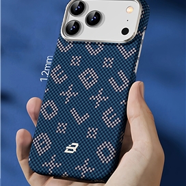 قاب Blueo بلو Gilded Tactile Woven Aramid Fiber Magnetic Case مناسب برای Apple iPhone 17 Pro Max