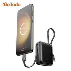 پاوربانک 10000 مک دودو Mcdodo MC-2550 توان 22.5 وات با کابل متصل