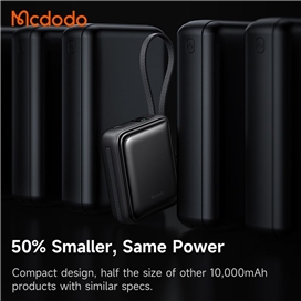 پاوربانک 10000 مک دودو Mcdodo MC-2550 توان 22.5 وات با کابل متصل