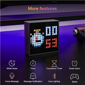 ساعت زنگ دار با نمایشگر LED , اسپیکر بلوتوثی دیووم Divoom Timebox Evo