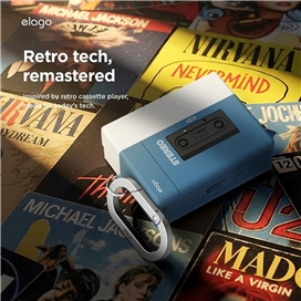 کاور کیس ایرپاد پرو 3 اپل برند Elago مدل Cassette Player مناسب برای AirPods Pro (3rd Gen)