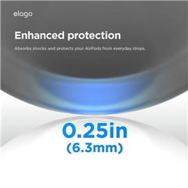 کاور کیس ایرپاد پرو 3 اپل برند Elago مدل Pager Hang مناسب برای AirPods Pro (3rd Gen)