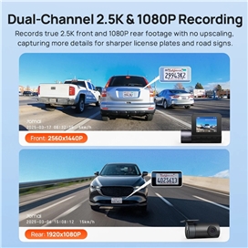دوربین خودرو شیائومی Xiaomi 70mai A410 Dash Cam همراه دوربین عقب