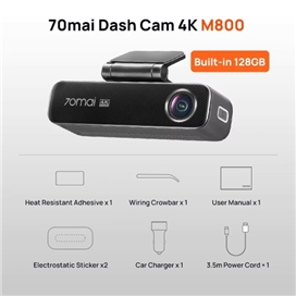 دوربین خودرو شیائومی Xiaomi 70mai M800 Dash Cam همراه دوربین عقب