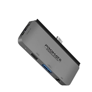 هاب USB-C پرومیت مدل PADHUB-PRO.GREY با 4 درگاه خروجی