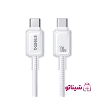 کابل شارژ دو سر تایپ سی 1 متر 100 وات بیسوس Baseus Crystal Fast Charging Cable CB000132
