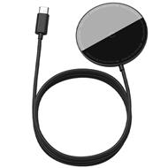 شارژر وایرلس بیسوس Baseus Simple Magnetic Wireless Charger WXJK-F01 توان 15 وات مخصوص سری آیفون 12