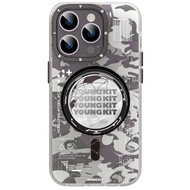 قاب YOUNGKIT یانگ کیت Apple iphone 14 Pro Camouflage Circuit Strong Anti-Drop Impact Series Gray