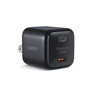 اداپتور 30 وات اکی مدل PA-B1L Aukey Omnia II Mini 30W USB-C PD Charger With GaN Power Tech PA-B1L