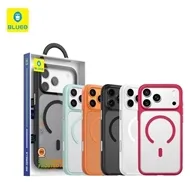 قاب بلو Blueo Skin Friendly Stain & Slip Resistant Magnetic Case-Orange Ring با مگ سیف مناسب برای Apple iPhone 18 Pro Max