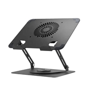 استند لپ تاپ همراه با فن خنک کننده گرین لاین Green Lion Adjustable Laptop Stand with Cooling Fan GNAD360STDBK