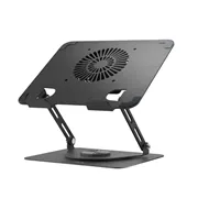 استند لپ تاپ همراه با فن خنک کننده گرین لاین Green Lion Adjustable Laptop Stand with Cooling Fan GNAD360STDBK