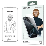 گلس آیفون 17 گرین لاین مدل Green Lion 9H Steve HD iGN9HSGL17PMCL مناسب برای Apple iPhone 17