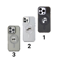 قاب برند کارل لاگرفلد مگ سیف مدل Karl Lagerfeld MagSafe مناسب برای Apple iPhone 16 Pro