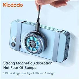 هولدر و شارژر وایرلس و فن خنک کننده مک دودو مدل MCDODO CH-2130 به همراه کابل شارژ
