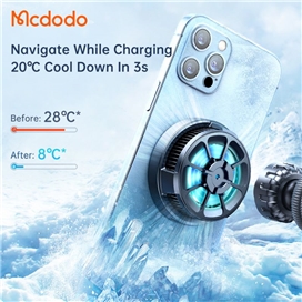 هولدر و شارژر وایرلس و فن خنک کننده مک دودو مدل MCDODO CH-2130 به همراه کابل شارژ