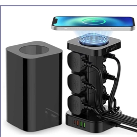 چند راهی برق 3 در 1 الدینیو 2500 وات LDNIO TOWER 3 in 1 Power Extension Cord SKW6457