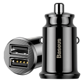 شارژر فندکی بیسوس Baseus Grain Dual USB Car Charger CCALL-ML01