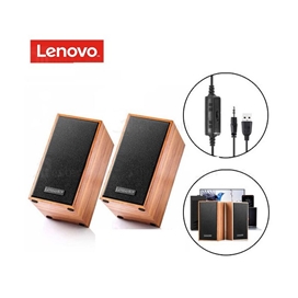 اسپیکر دسکتاپ لنوو Lenovo M530 Wooden Desktop Wired Speaker توان 6 وات