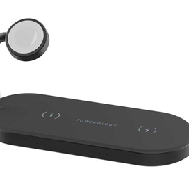 استند و شارژر وایرلس مگنتی پاورولوژی Powerology 4in1 Fast-Wireless Charging Dock P41MFCHBK