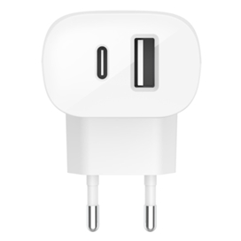 شارژر دیواری شارژ سریع دو پورت 32 وات بلکین مدل WCB008vfWH