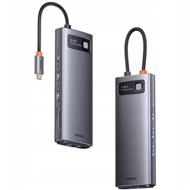 هاب 9 پورت بیسوس Baseus STARJOY Metal Gleam Series 9 in 1 Multifunctional Type-C HUB WKWG060013