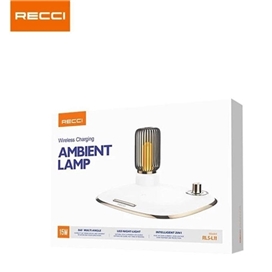 شارژر بی‌سیم و چراغ خواب 15 وات رسی Recci RLS-L11 wireless fast charging