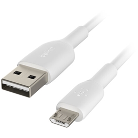 کابل شارژ سریع USB-A به Micro-USB بلکین مدل CAB005bt1MWH طول 1 متر سفید