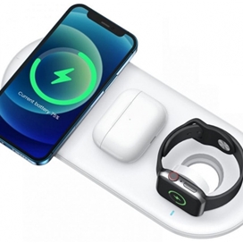 شارژر وایرلس 3 در 1 جویروم مدل Joyroom 3 in 1 Magnetic Charging Station & Watch Storage JR-A27