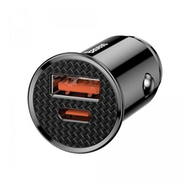 شارژر فندکی فست شارژ خودرو بیسوس Baseus Car Charger Circular Plastic A+C PPS CCALL-YS01