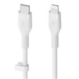 کابل شارژ سریع USB-C با رابط لایتنینگ بلکین مدل CAA009bt1MBK طول 1 متر