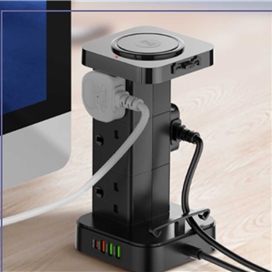 چند راهی برق 3 در 1 الدینیو 2500 وات LDNIO TOWER 3 in 1 Power Extension Cord SKW6457