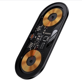 شارژر وایرلس بیسوس با کابل 1متر Baseus Digital LED Display 2in1 Wireless Charger WXSX010101 20W