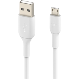 کابل شارژ سریع USB-A به Micro-USB بلکین مدل CAB005bt1MWH طول 1 متر سفید