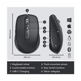 ماوس بی سیم لاجیتک مدل MX ANYWHERE 3 FOR MAC ا Logitech MX ANYWHERE 3 FOR MAC Wireless Mouse