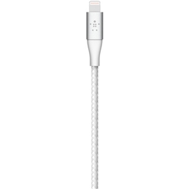 کابل شارژ آیفون USB-A به لایتنینگ با روکش بافته شارژ سریع بلکین مدل CAA002bt2MWH طول 2 متر سفید