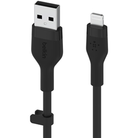 کابل شارژ سریع USB-A با رابط لایتنینگ بلکین مدل CAA008bt1MBK طول 1 متر